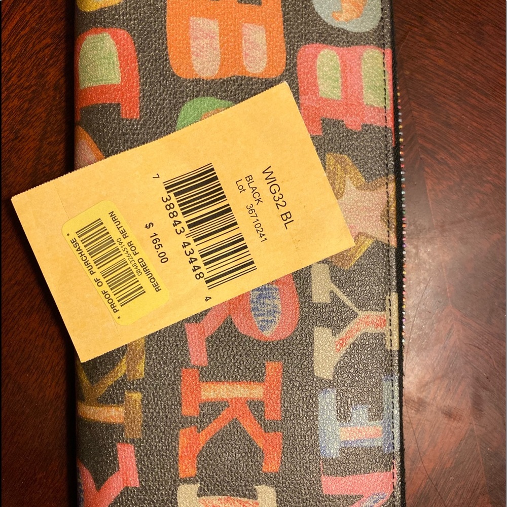 Dooney & Bourke Graffiti Signature Crayon Wallet